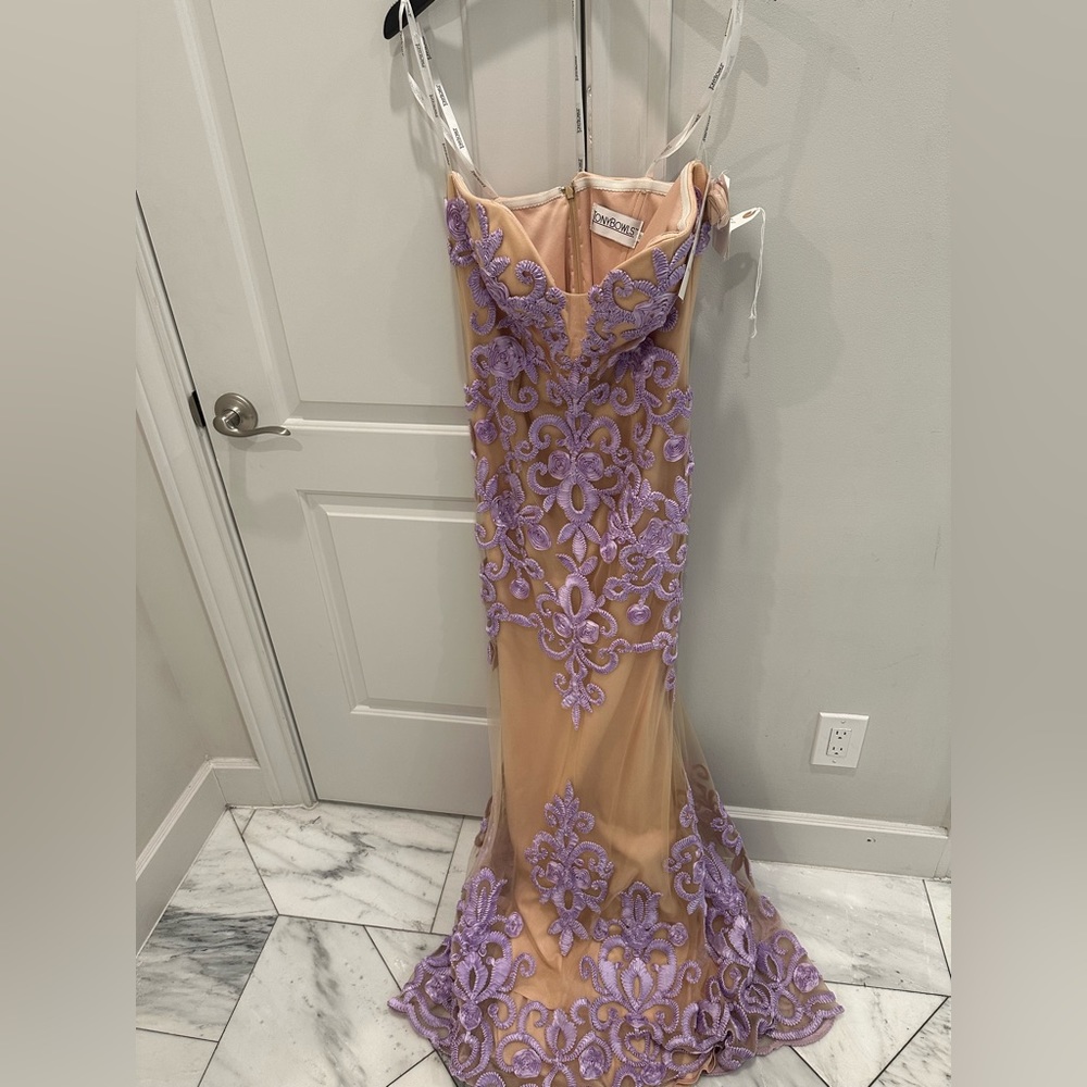 TONY BOWLS LILAC GOWN